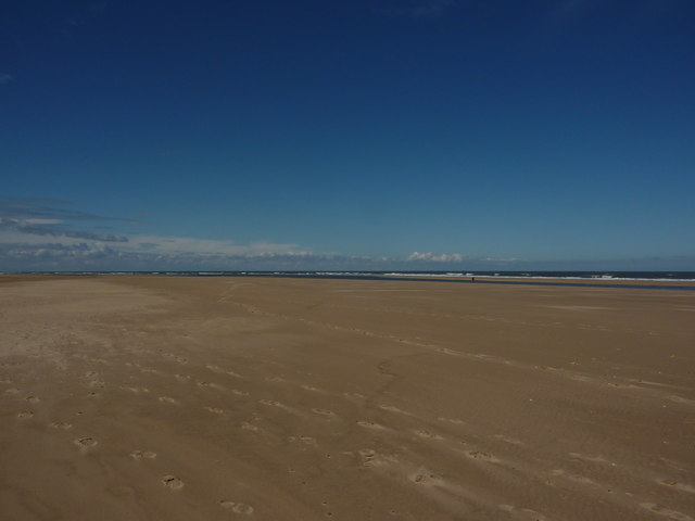 An open view across Holkham Beach in Norfolk